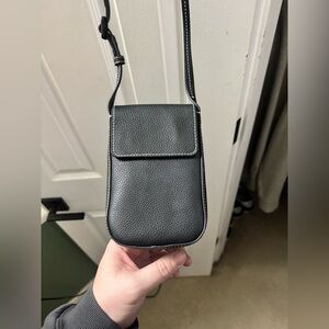 Italian Leather Flap Phone Crossbody